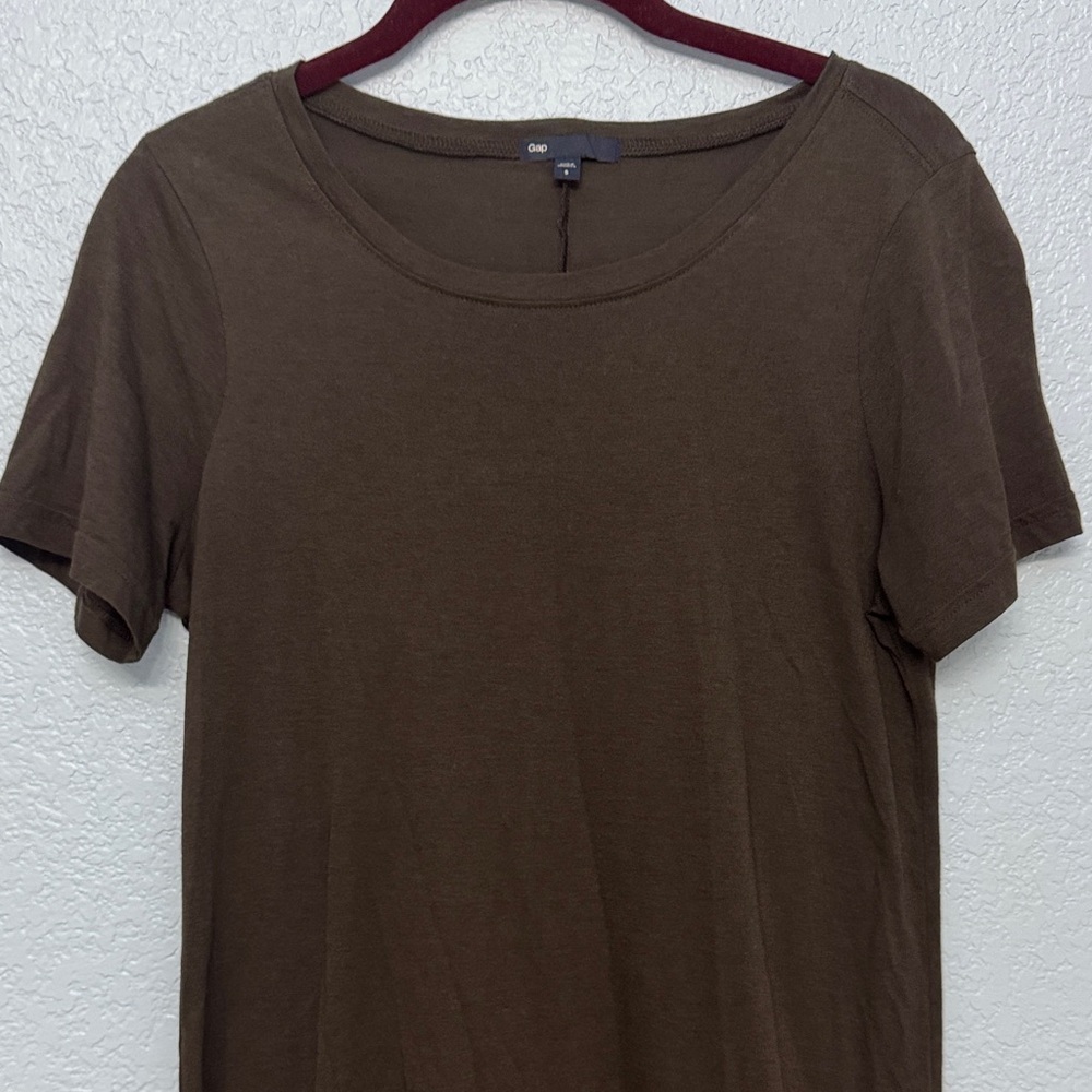 GAP Brown Short Sleeve Tee-shirt Dress Lightweight Size Medium